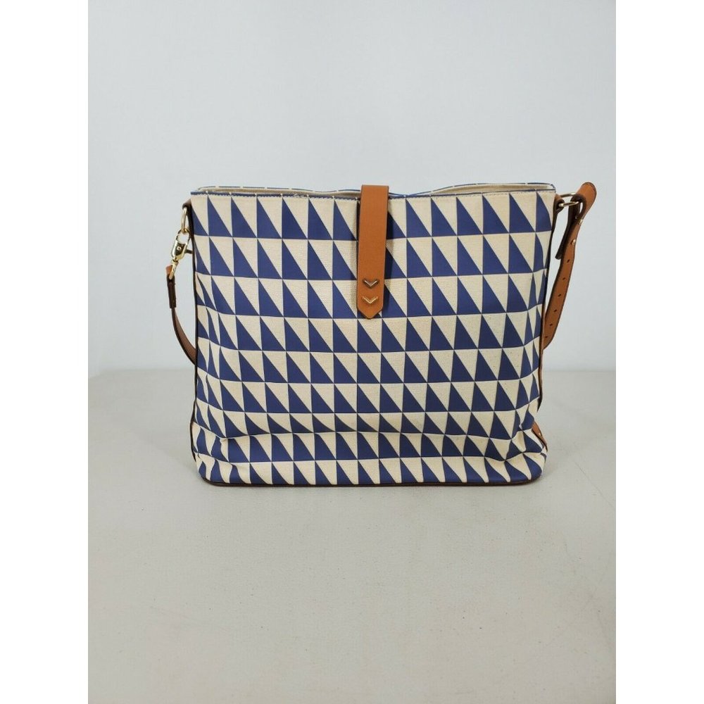 Stella & Dot Crosby Geo Tile Hobo Convertible Crossbody Bag Tote Purse - Picture 2 of 9